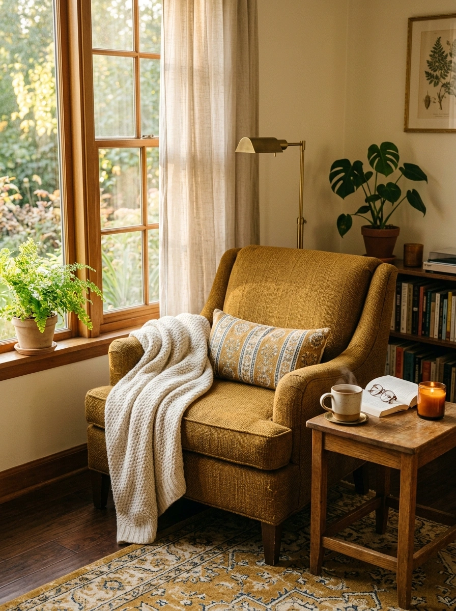 A Reading Corner That Becomes the Most Loved Square Foot in the Apartment