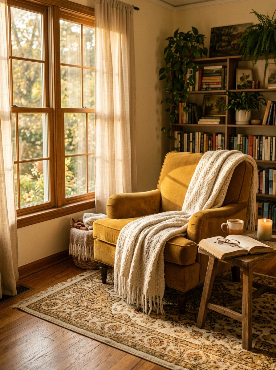 A Reading Nook Pulled Straight From a Daydream Worth Recreating