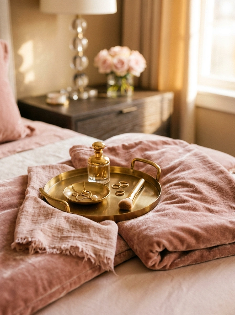 Blush and Gold Pairings That Add Quiet Glamour to Any Small Corner