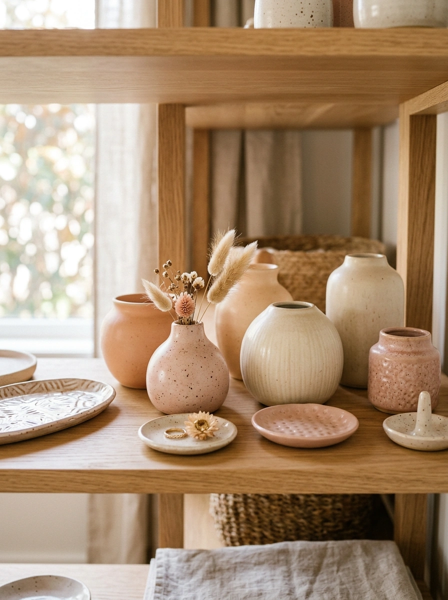 Ceramics and Delicate Objects That Add Charm to Every Open Shelf