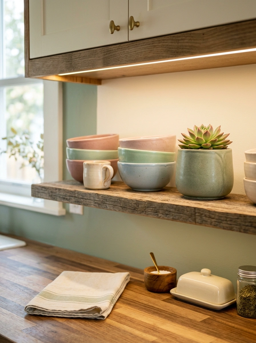 Kitchen Corners Where Pastel Touches Meet Everyday Function Beautifully
