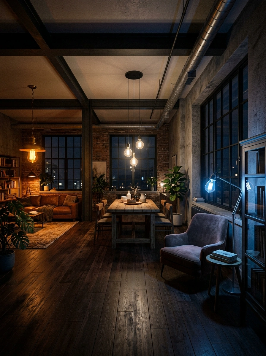 Lighting Zones That Signal Different Moods Across One Continuous Room