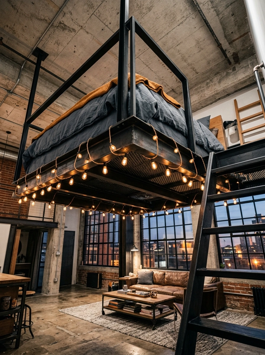 Loft Frames That Lift Sleep Above the Noise of Daily Life Below