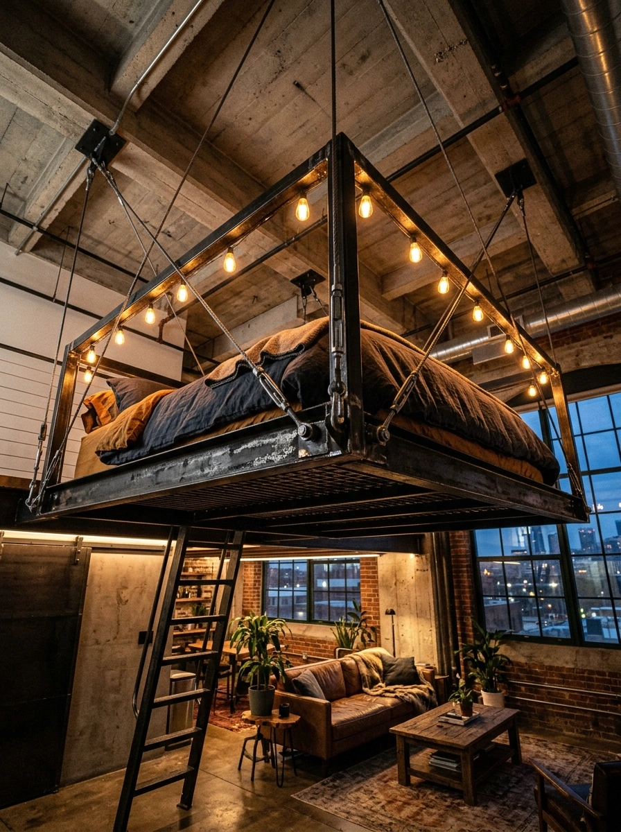 Loft Frames That Steal an Entire Floor Back From a Sleeping Zone