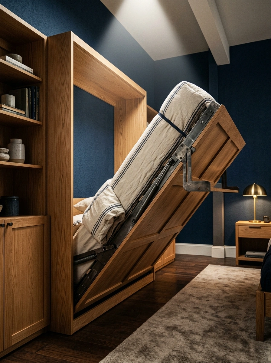 Murphy Beds That Make a Bedroom Disappear the Moment Morning Arrives