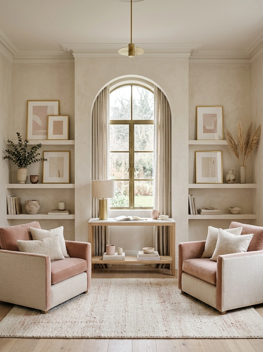 Neutral Bases That Let Feminine Accents Stay the Room's Quiet Focus