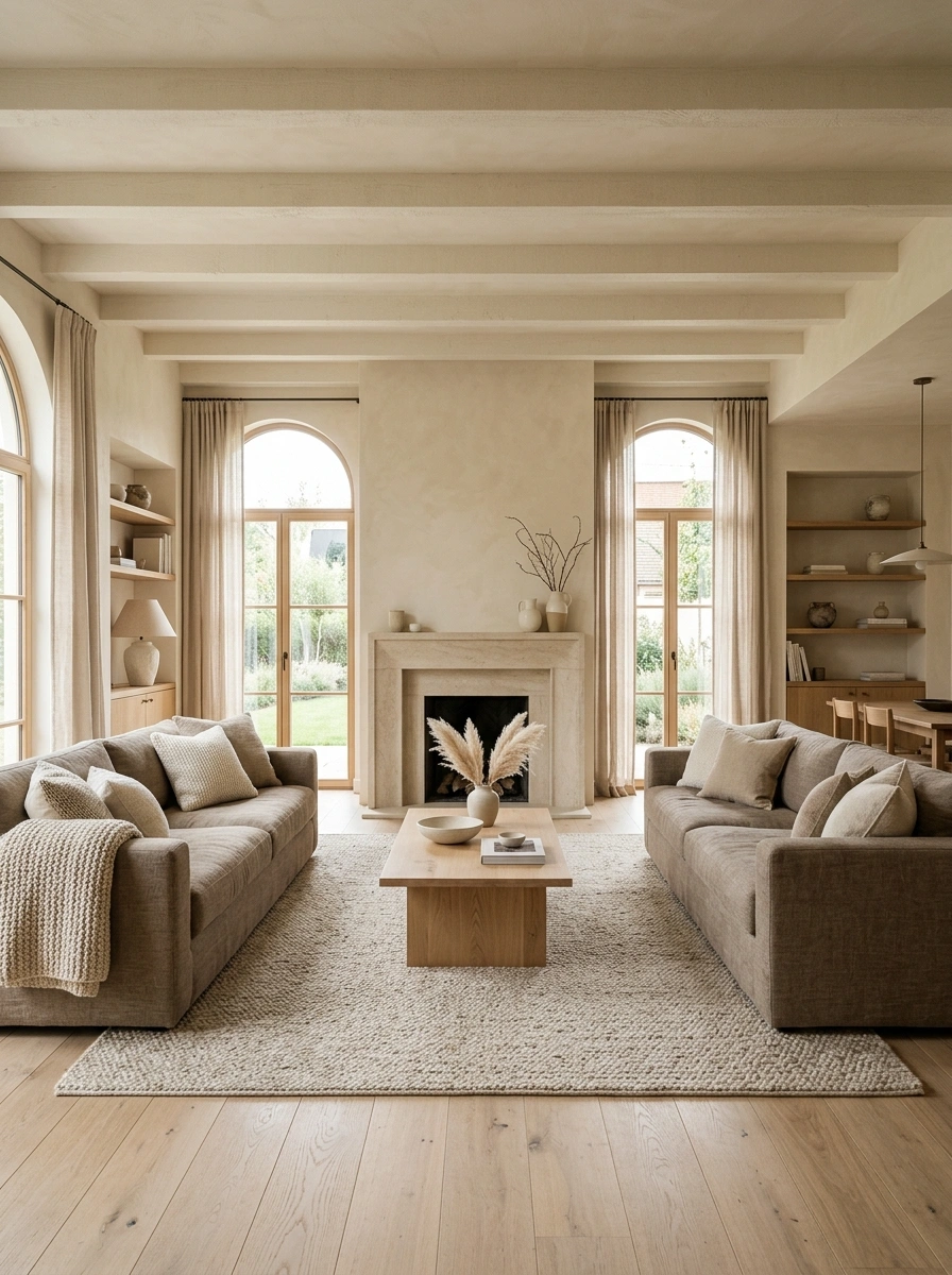 Neutral Tones Layered With Texture Instead of Painted Flat and Empty