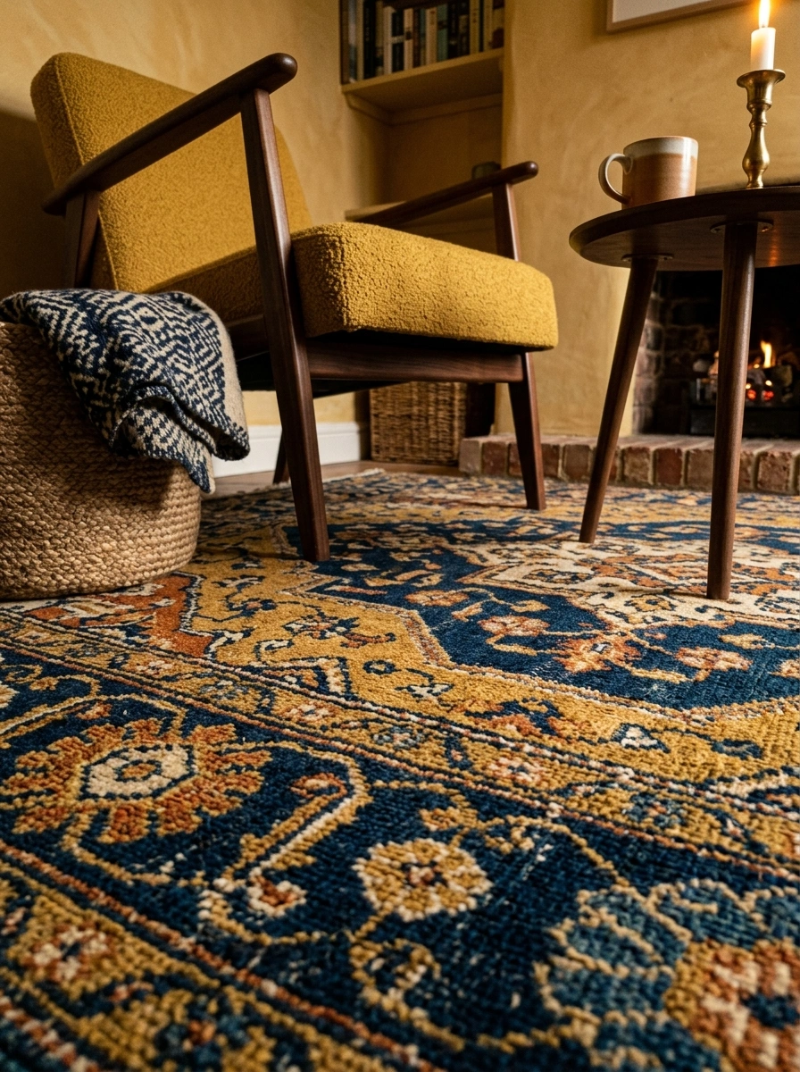 Rugs That Ground a Tiny Room and Define Zones at the Same Time