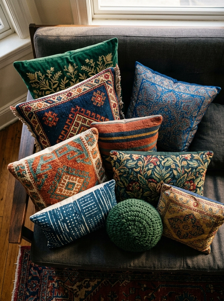 Throw Pillows and Small Accents That Punch Above Their Tiny Size