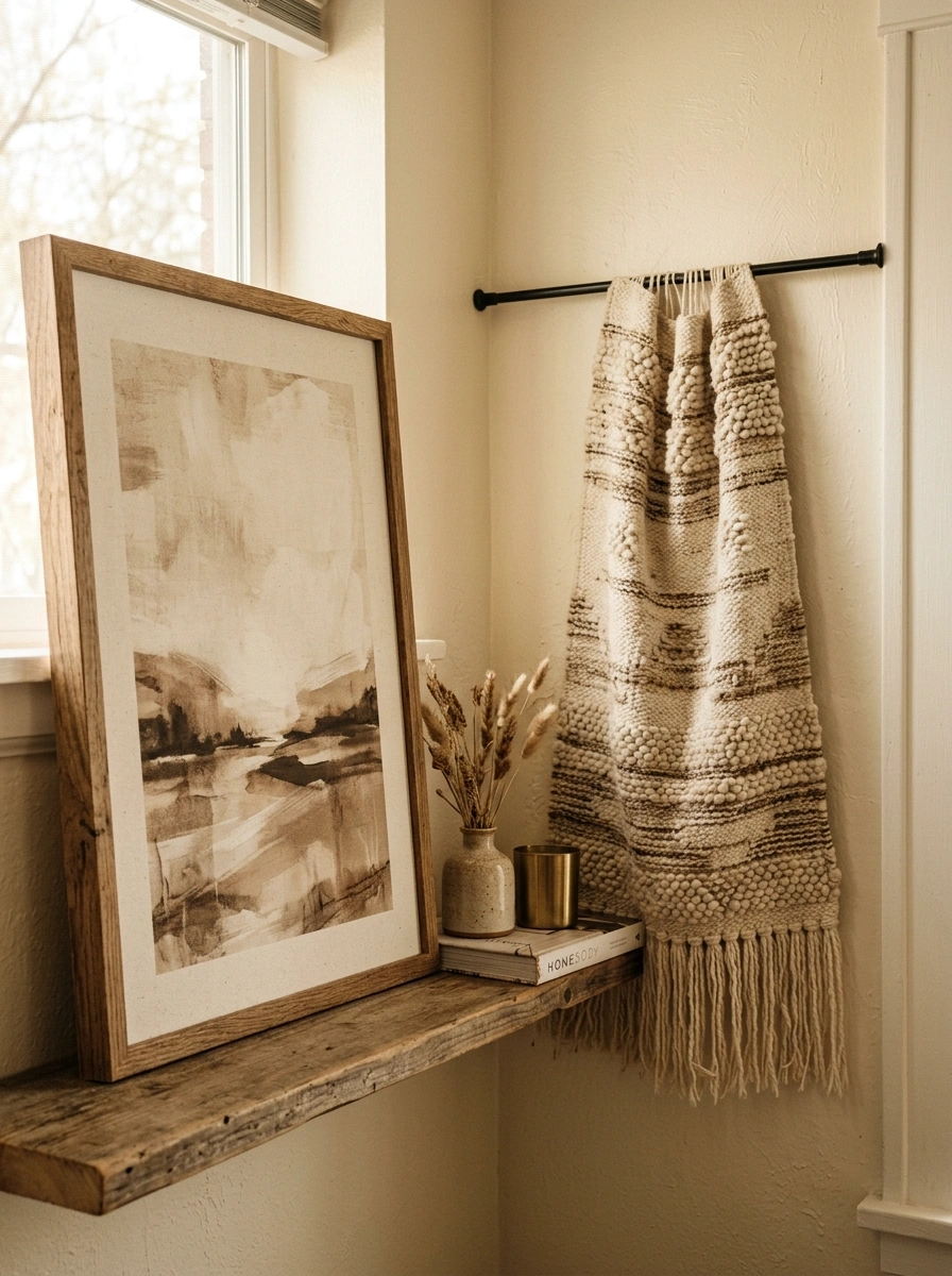 Wall Decor That Adds Warmth Without Requiring a Single Nail Hole