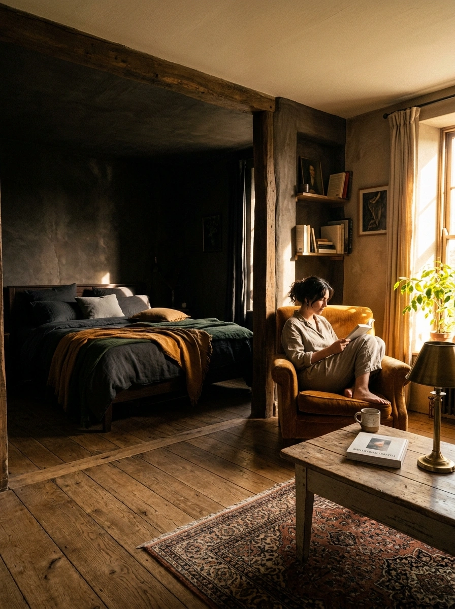 Where the Bed Fades Into the Background and the Living Area Takes Over